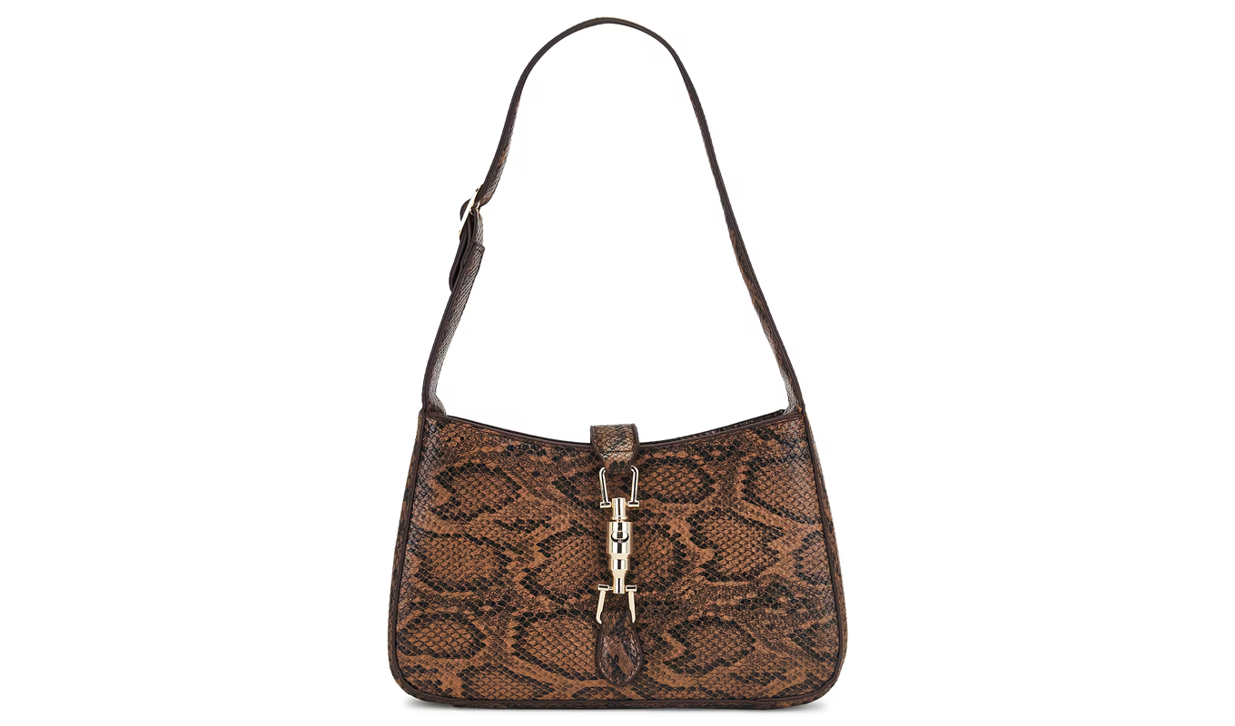 8 other reasons brown snakeskin bag
