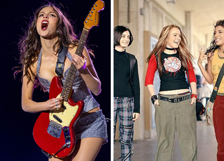 '90s older sister core: olivia rodrigo and freaky friday examples