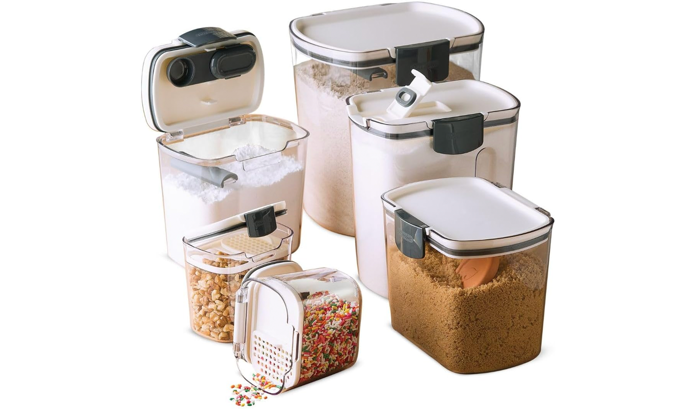 Clear kitchen containers