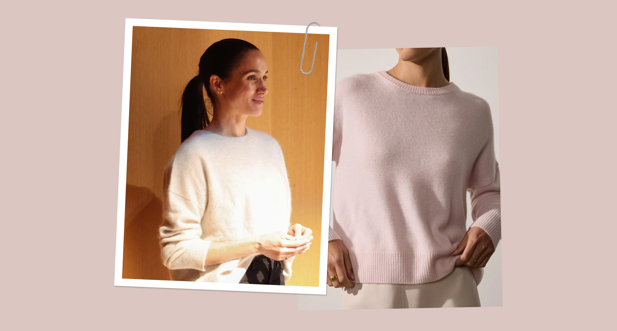 Meghan Markle Brochu Walker cashmere sweater hero