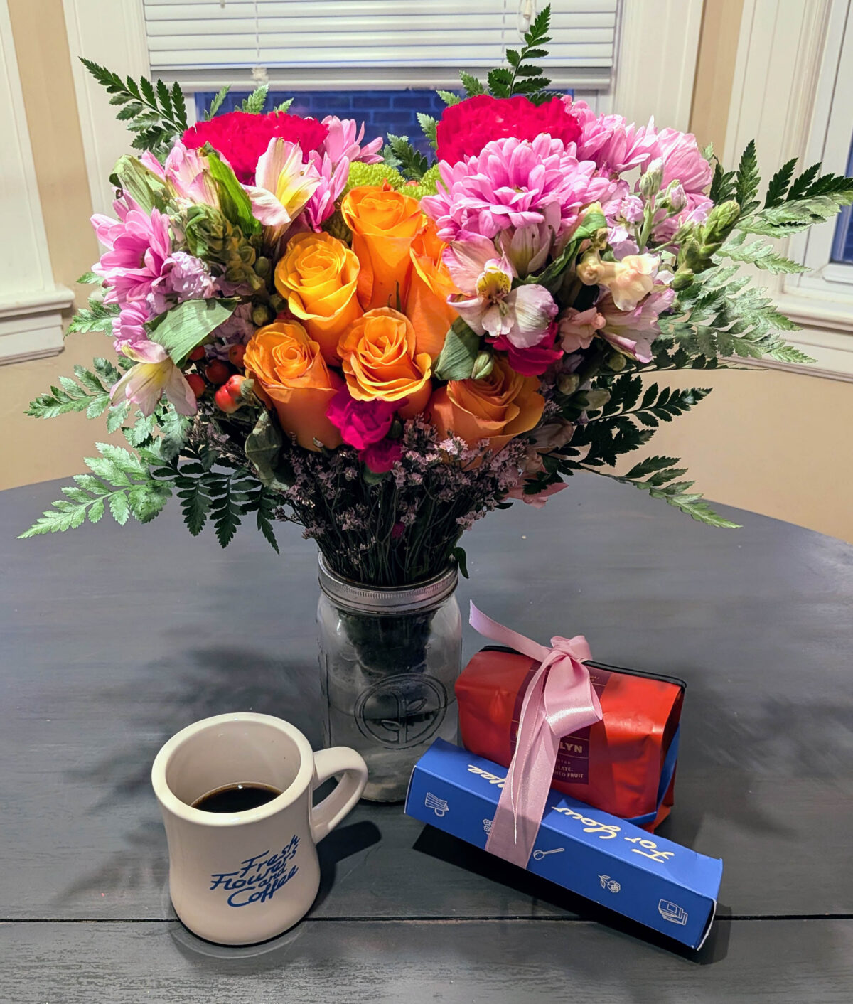 fresh sends bouquet