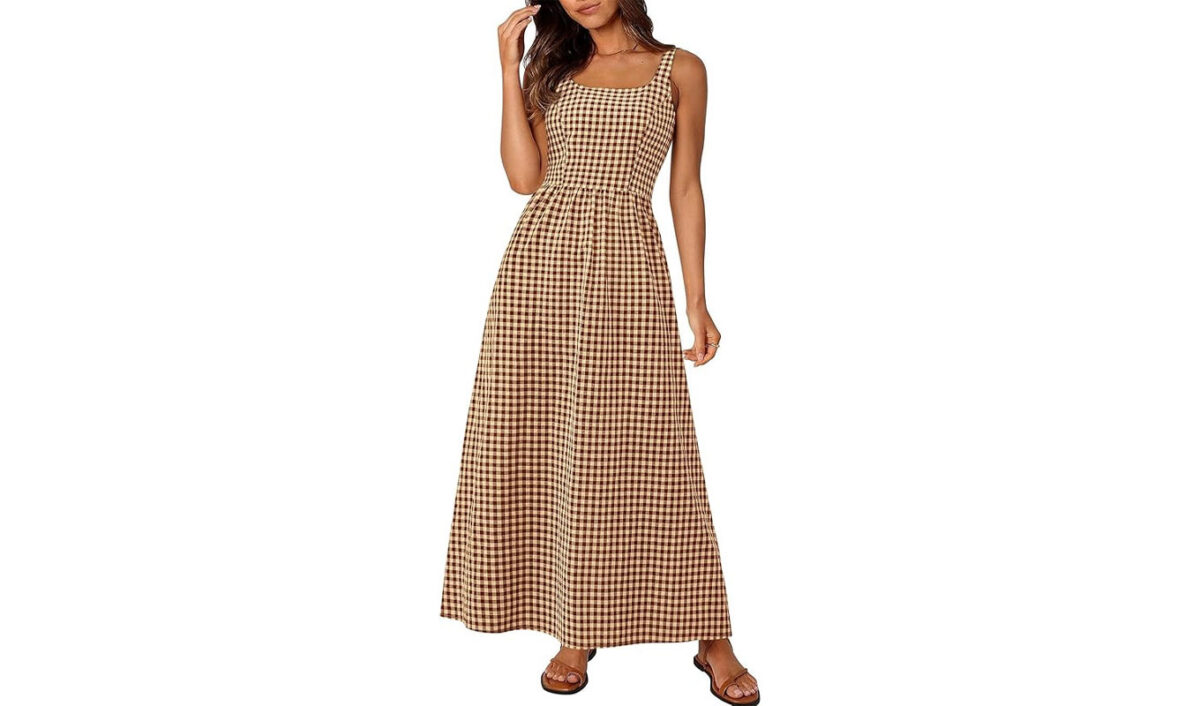 prettygarden-plaid-dress