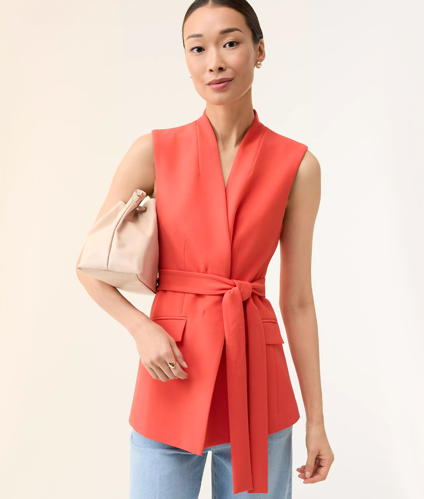 The Ann Taylor The Belted Long Vest.
