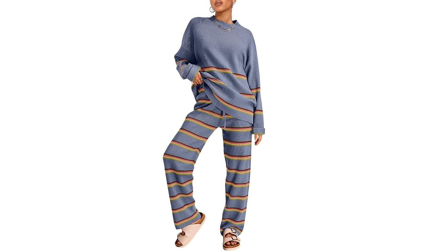 Lillusory Striped Knit Lounge Set.