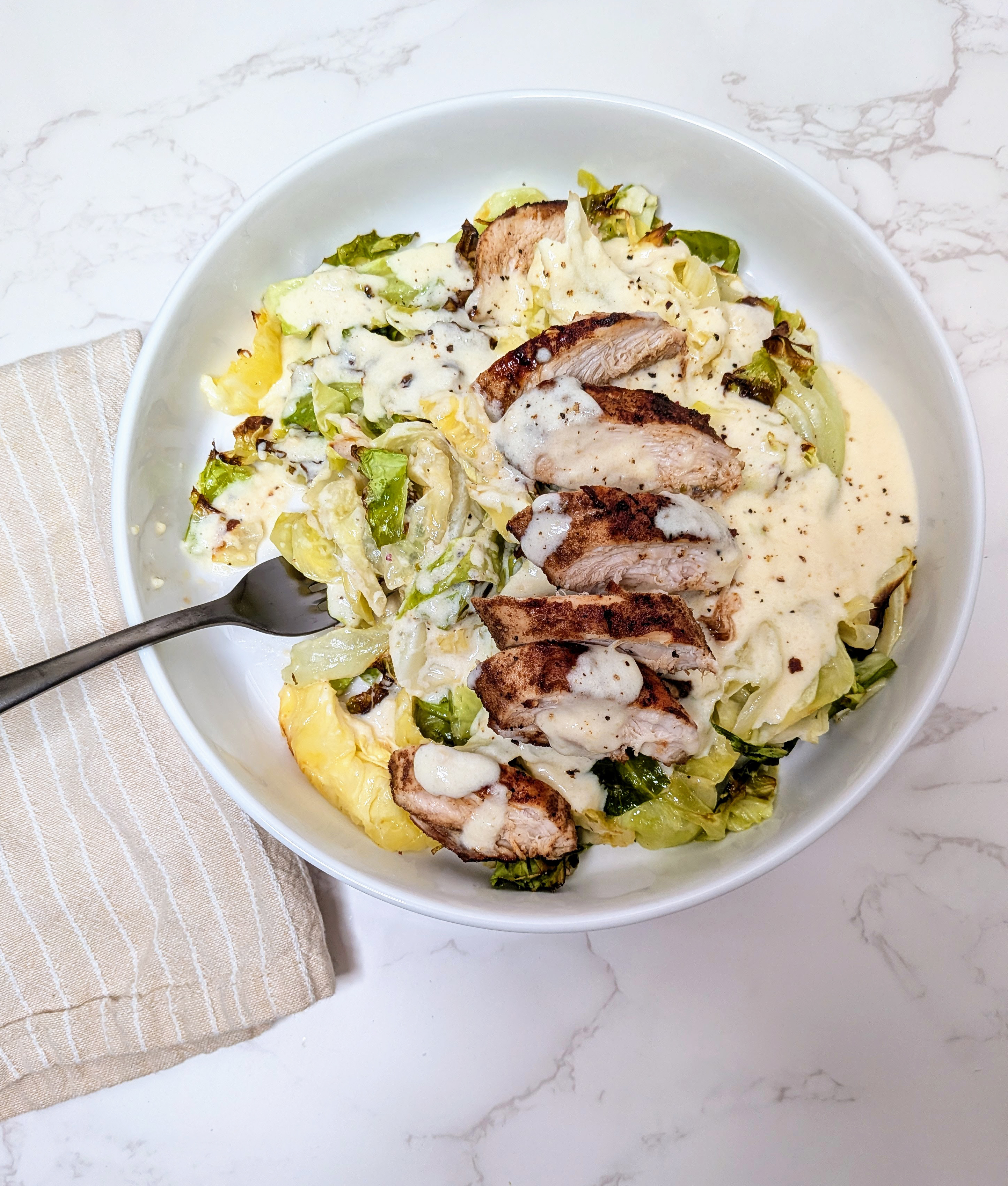 cabbage alfredo ready to eat