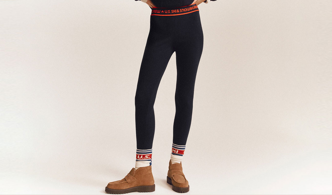 J.Crew x Olympic Ski and Snowboard 2026 Collaboration: Sweater Leggings