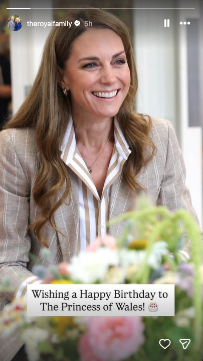 king charles 44th birthday message kate middleton