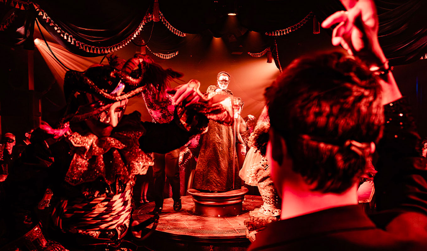 'Masquerade' Review: Production photo of masquerade performer