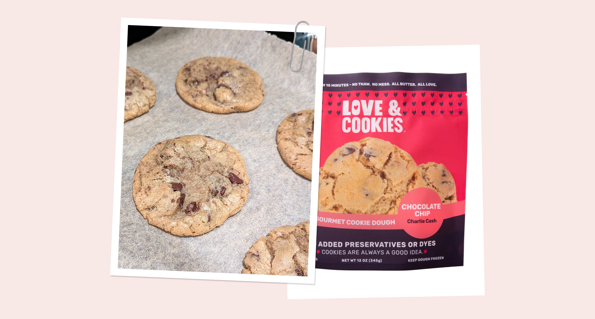 love and cookies cookie dough baked