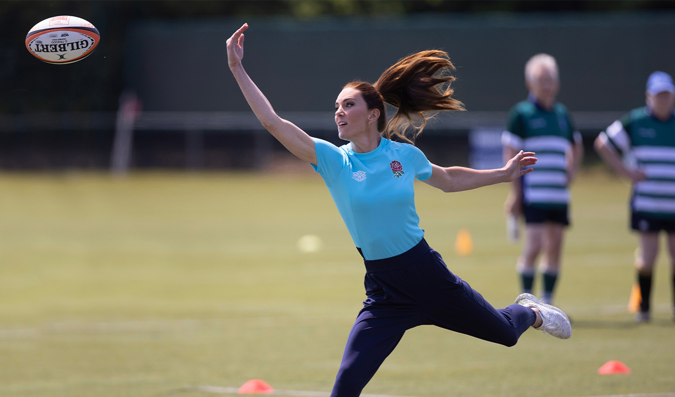 princess of wales first solo outing 2026: playing rugby in 2023