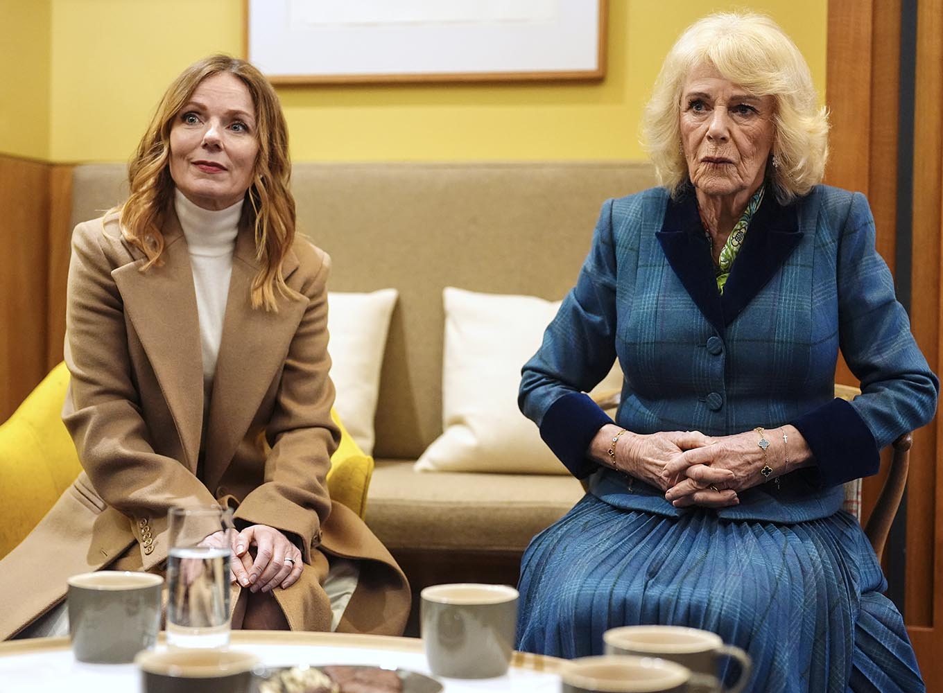 queen camilla tartan coat
