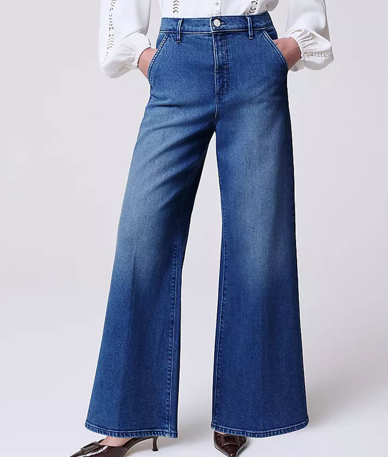 ann taylor denim trouser