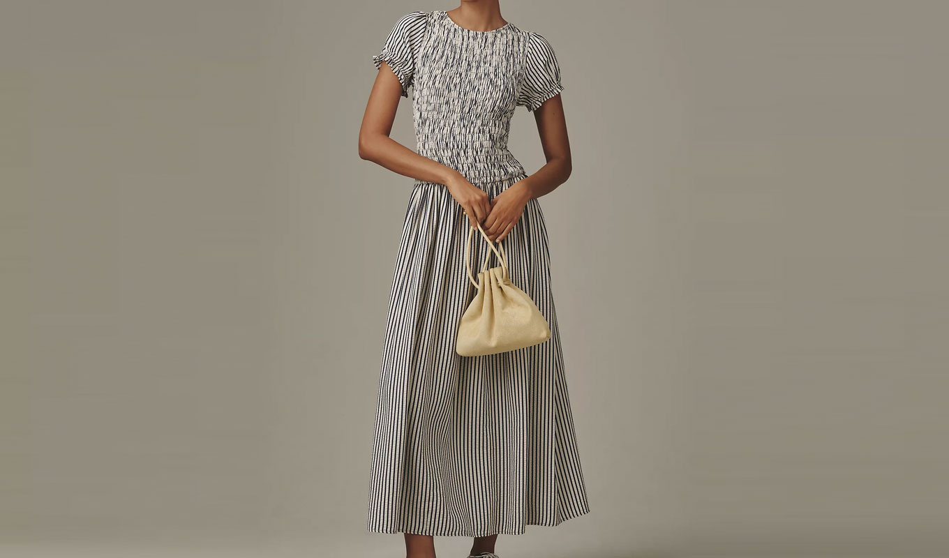 anthro striped maxi