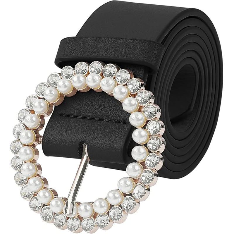 black embellished belt