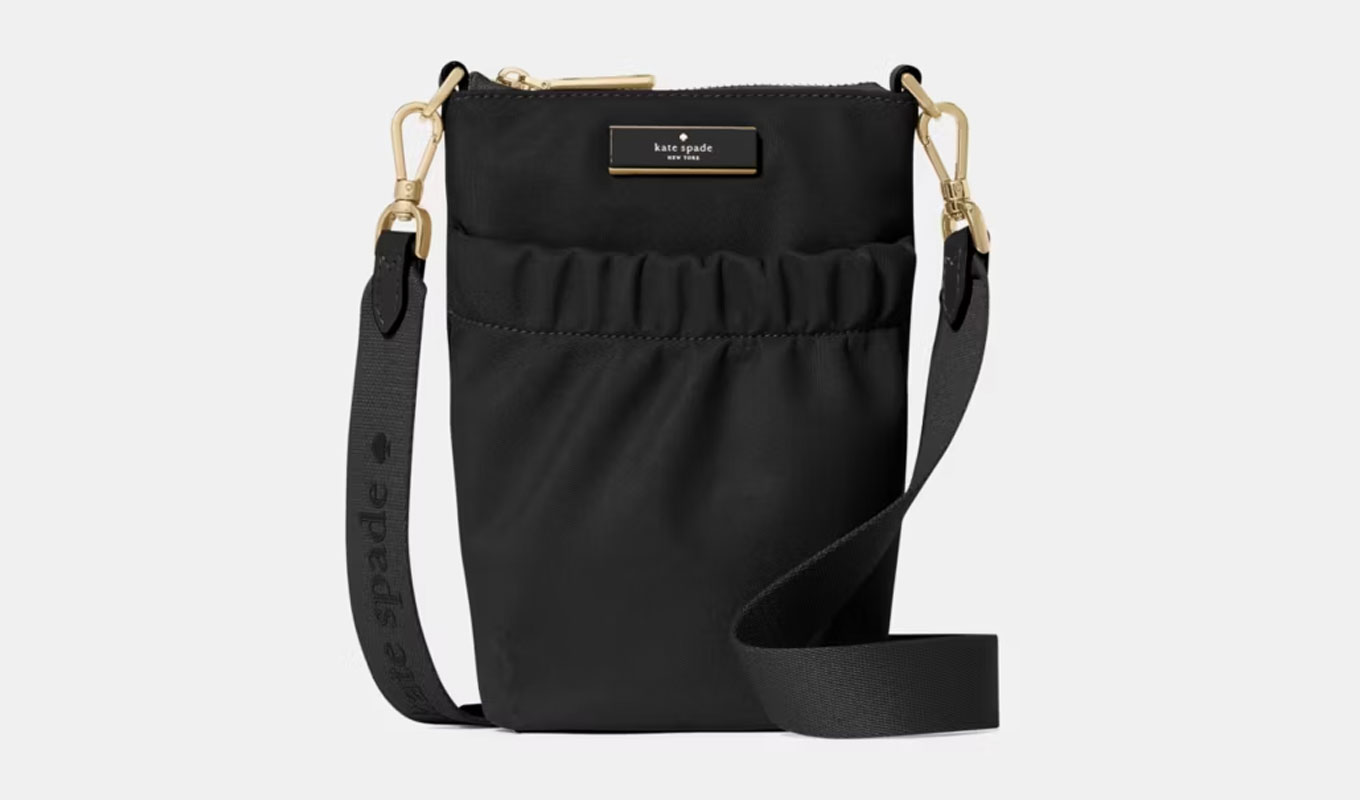black kate spade phone bag