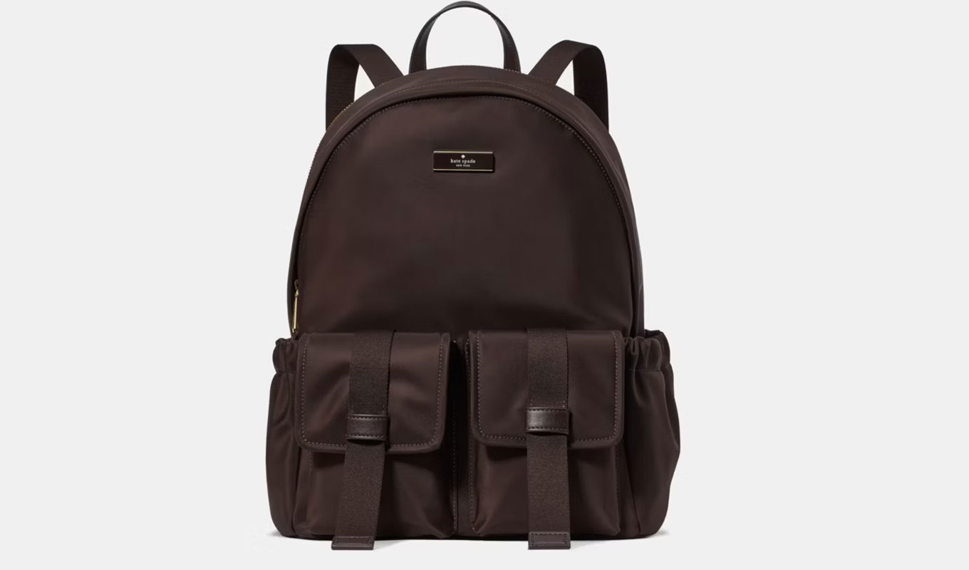 brown kate spade backpack