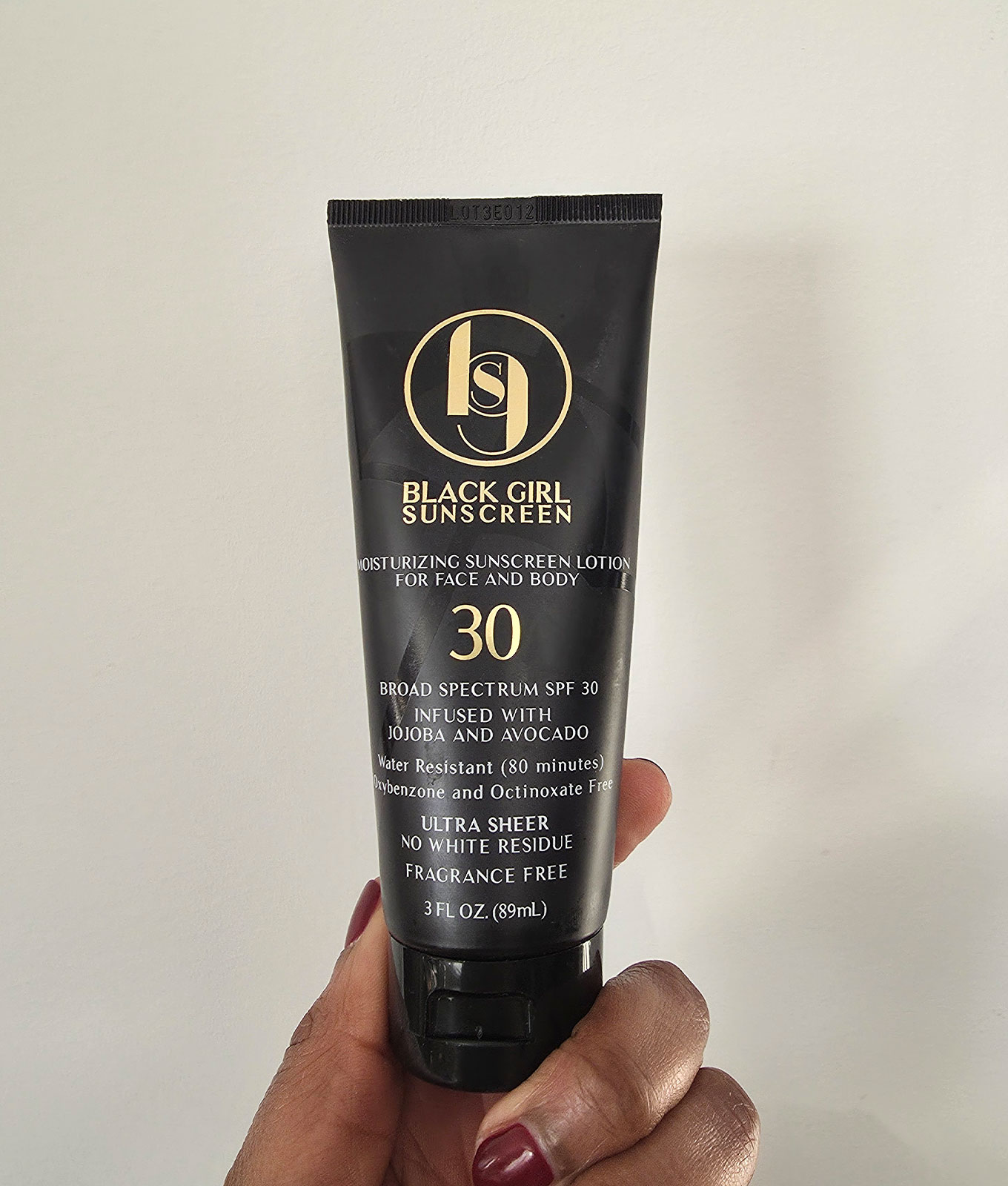 black girl sunscreen