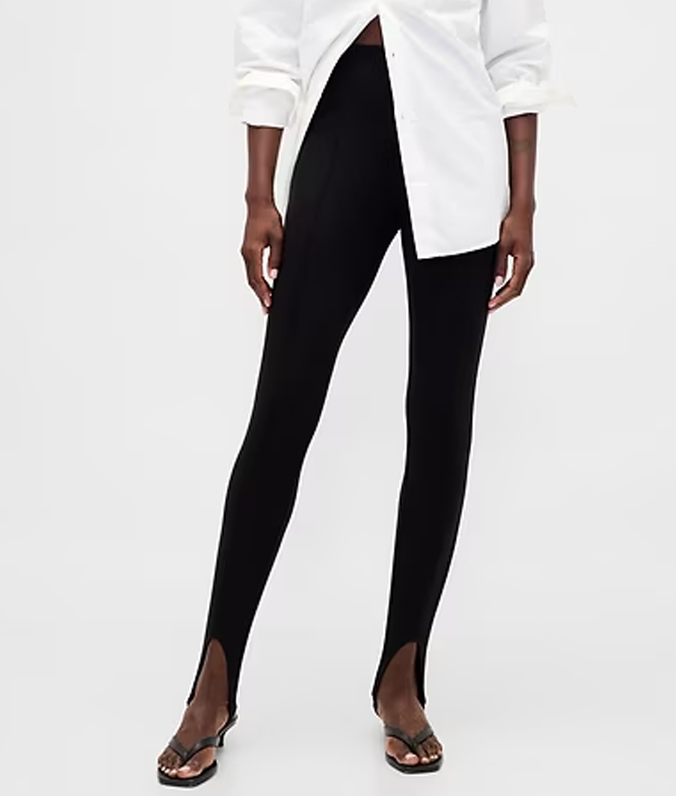 equestrian fashion black stirrup pants