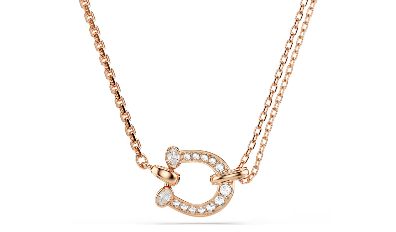 equestrian fashion swarovski horseshoe necklace