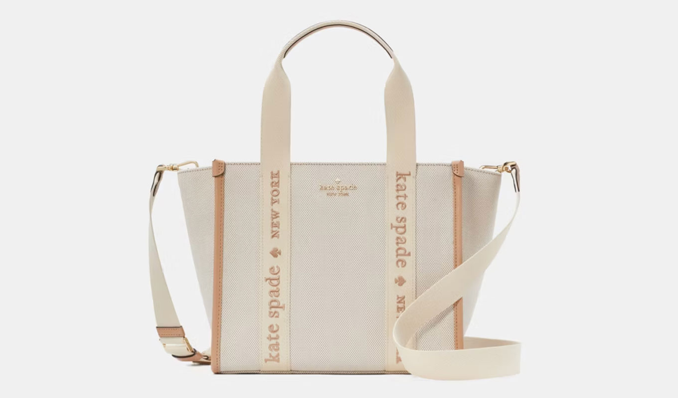 kate spade canvas mini tote