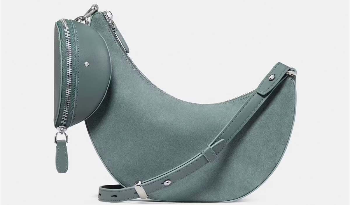 Kate Spade Sale: Kate Spade Blue Suede Duo Crossbody