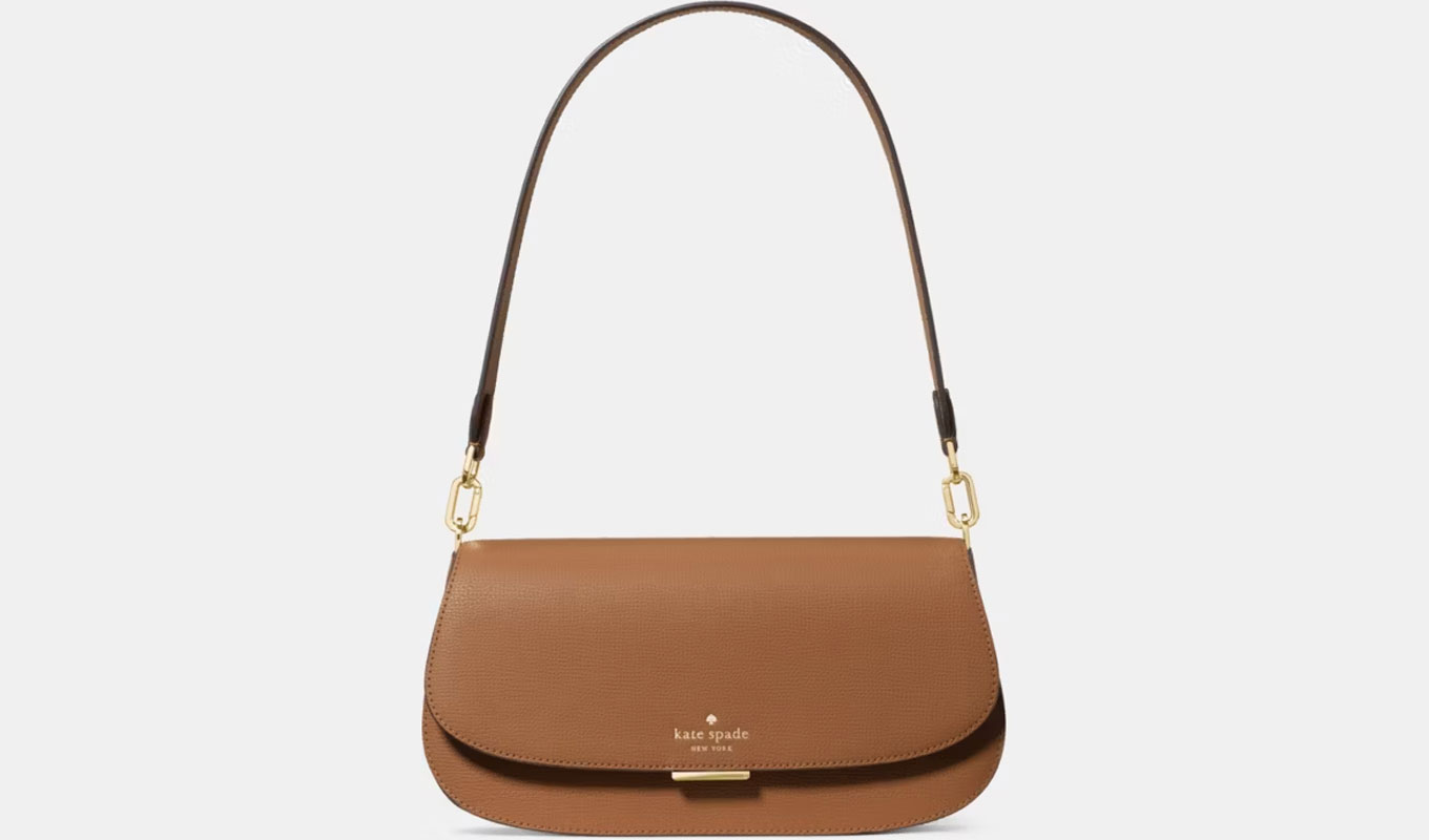 kate spade tan flap bag
