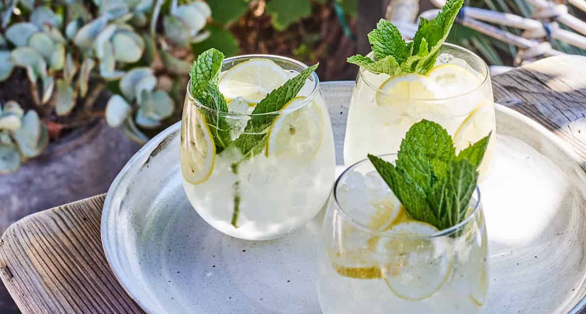 low-sugar wine spritz