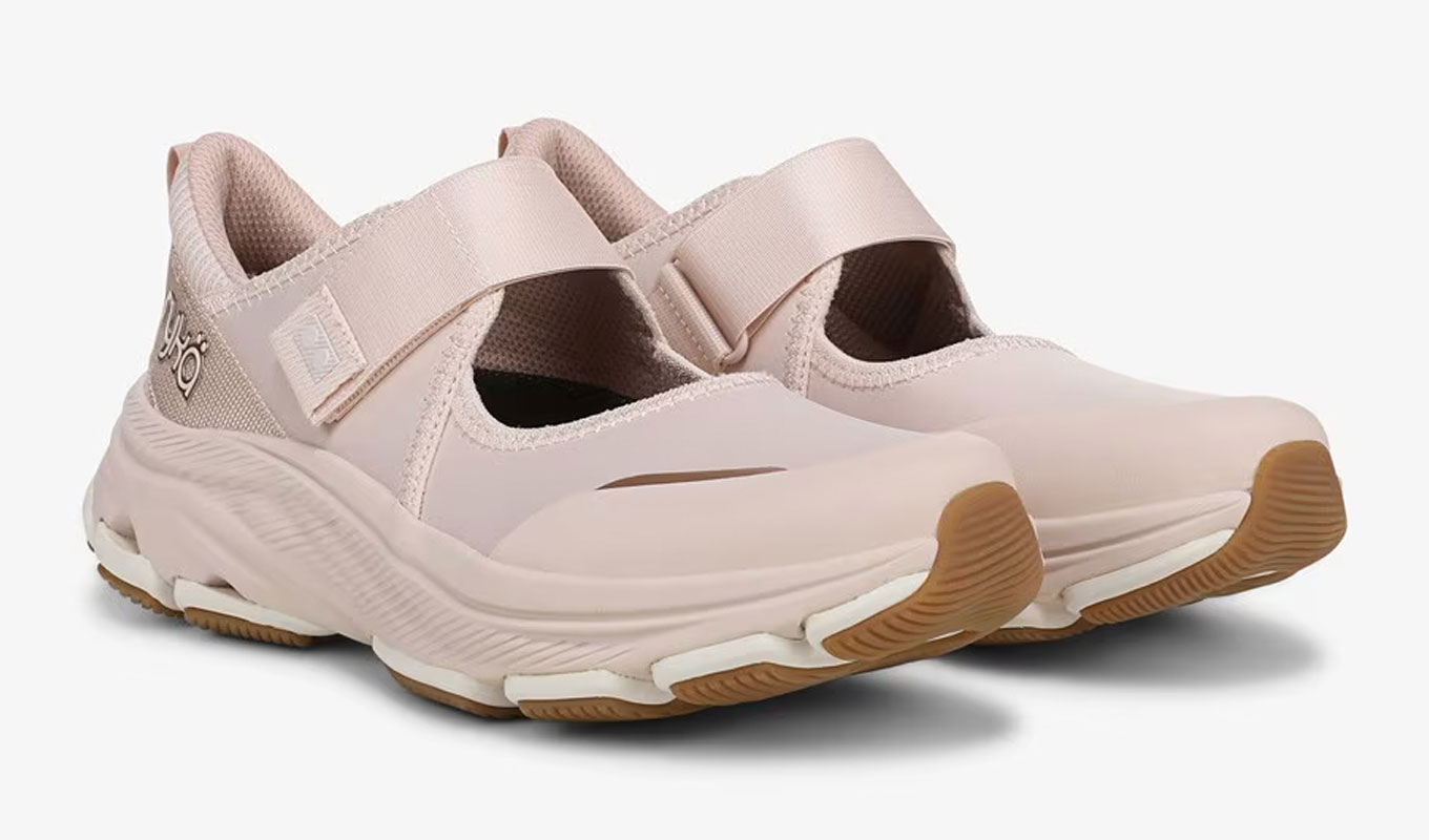 ryka pink mary jane sneakers