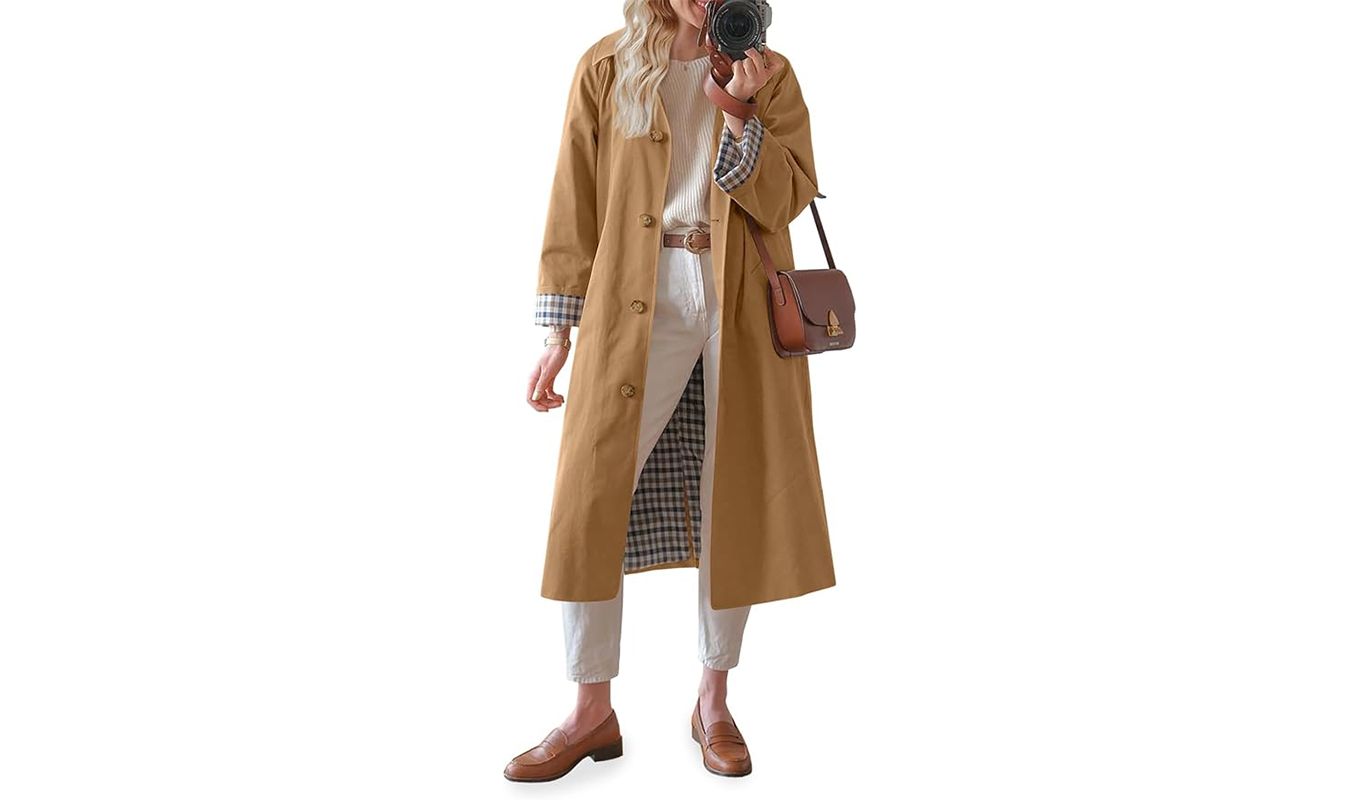 sezane clyde trench alternatives: Tankaneo Single-Breasted Trench