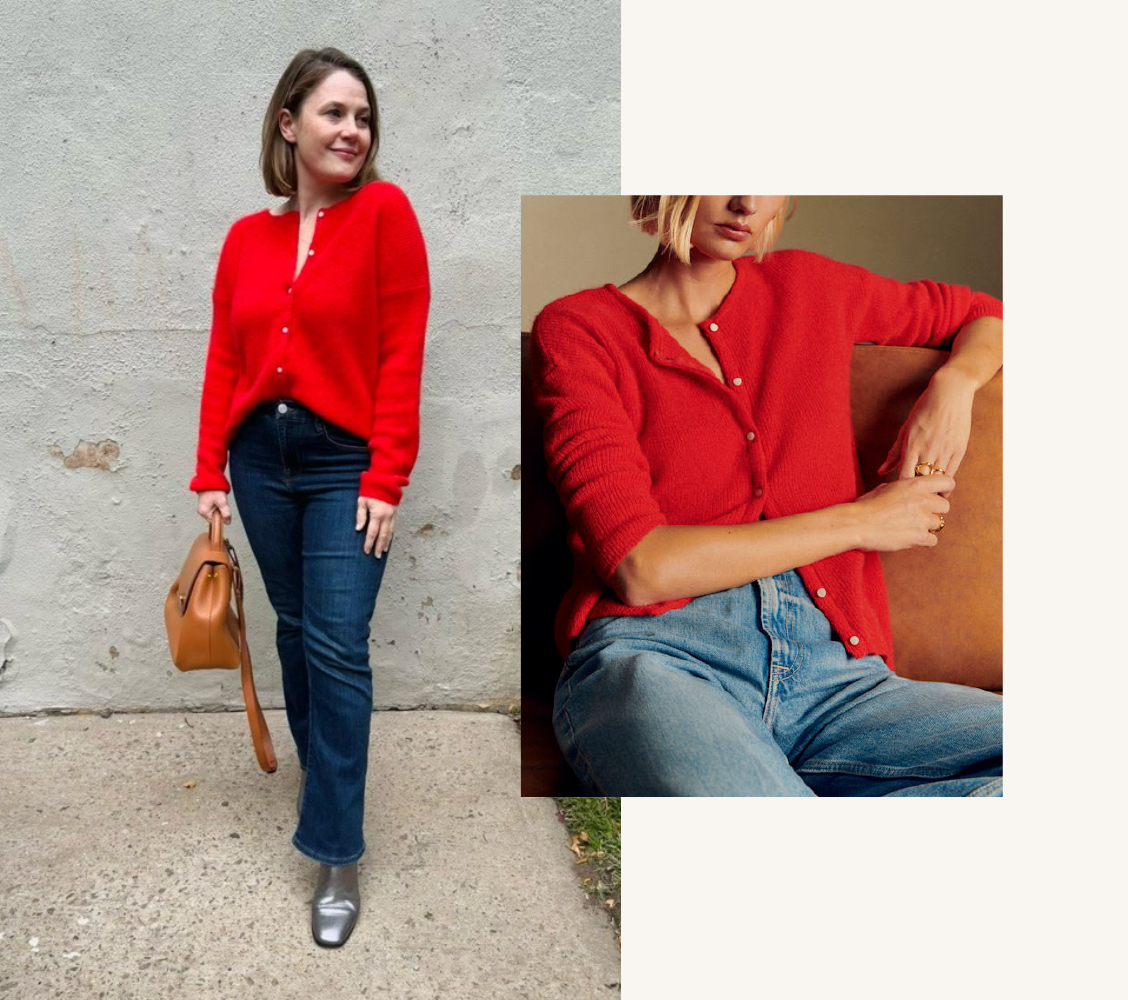 sezane gaspard petite try on