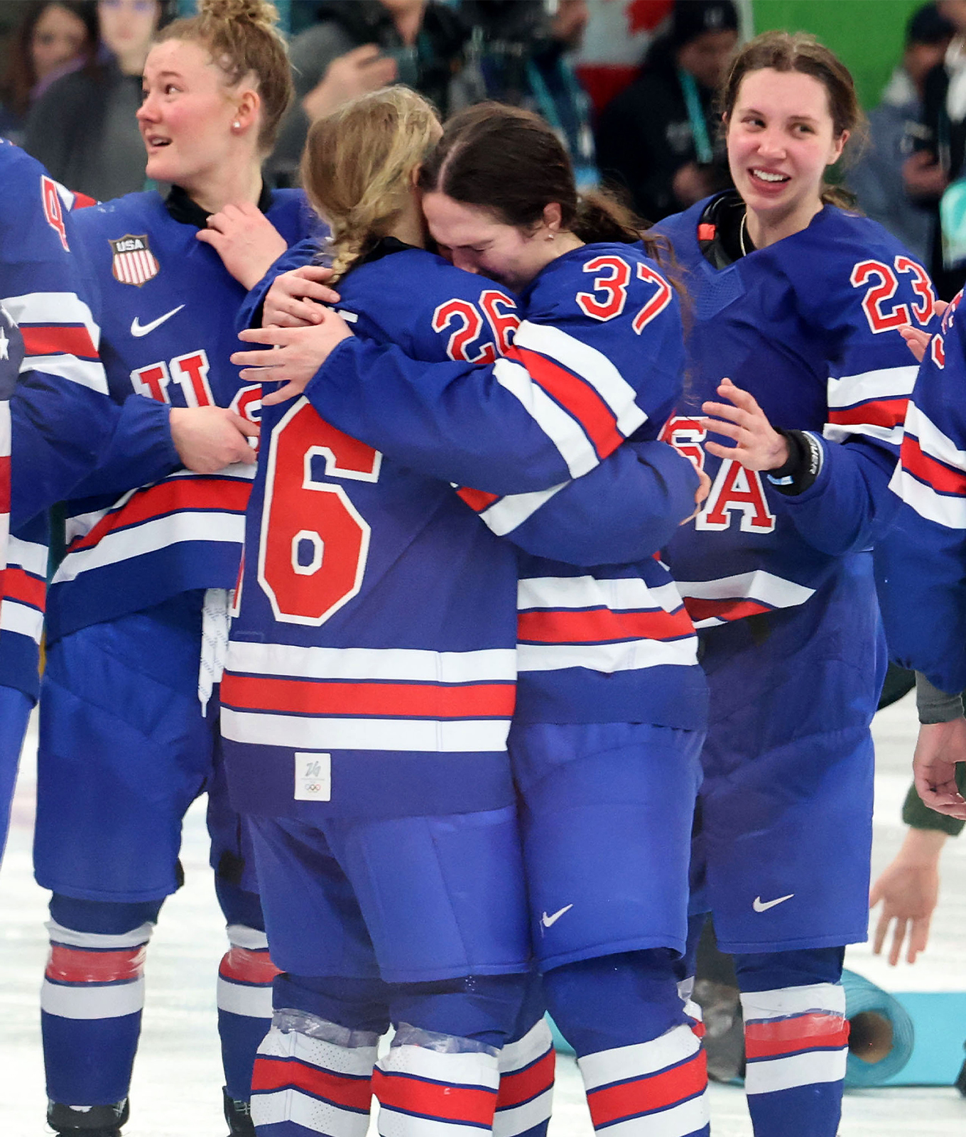 team usa womens hockey teary victory