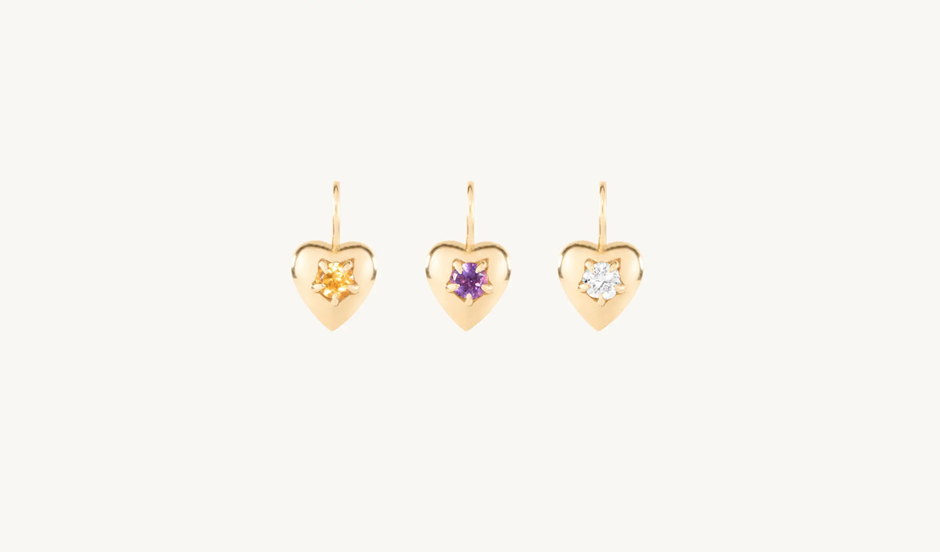 valentine's day gifts for her: catbird sweet heart birthstone