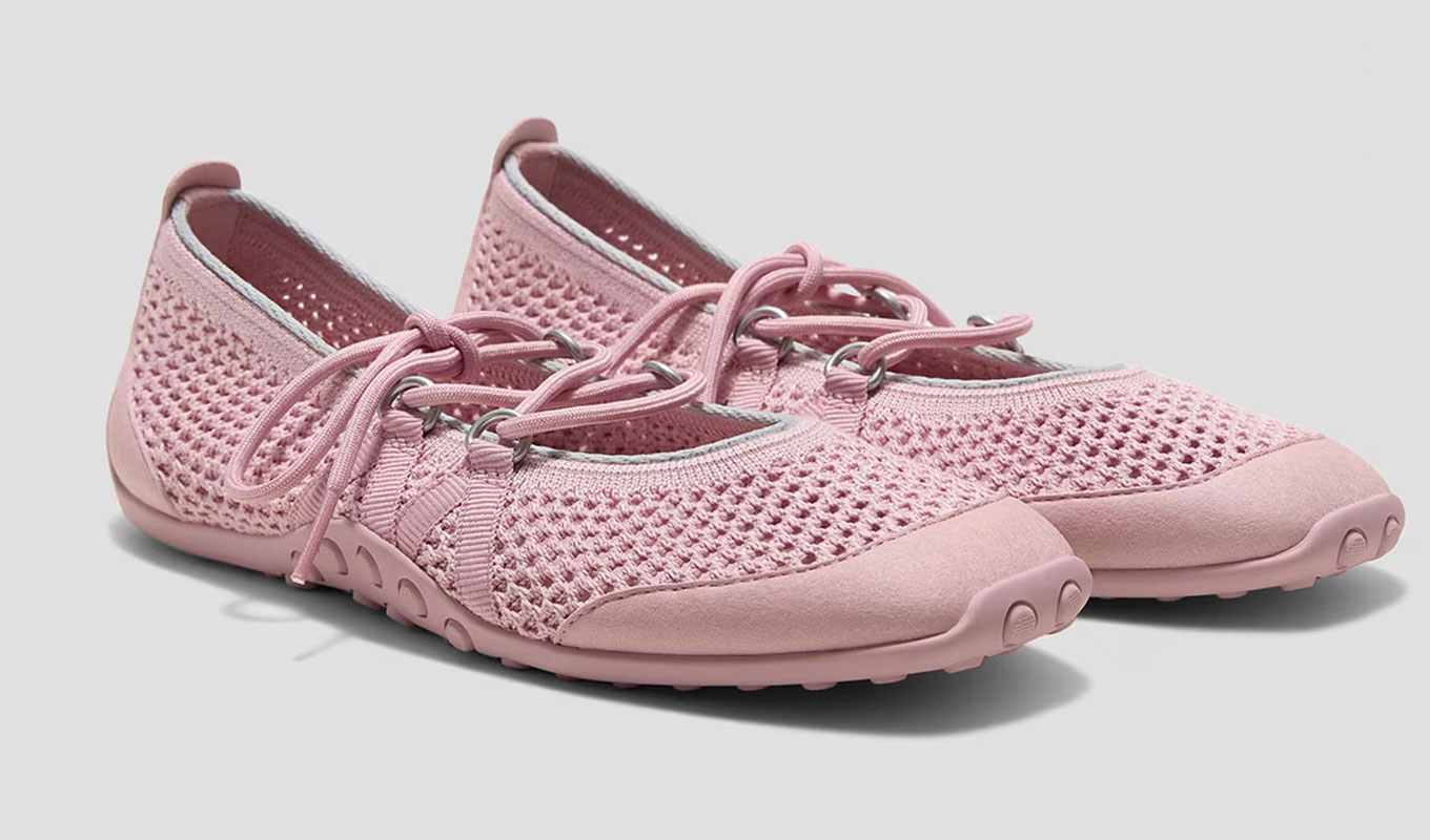 vivaia pink mesh sneakers