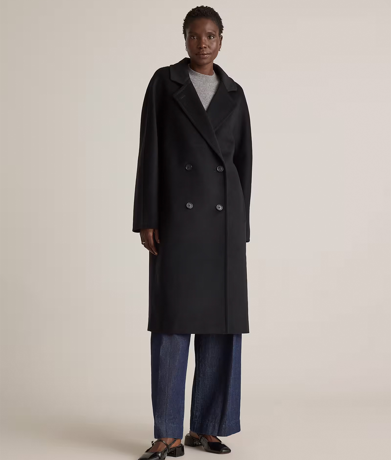 wool coats for extreme cold quince italian wool double breasted coat