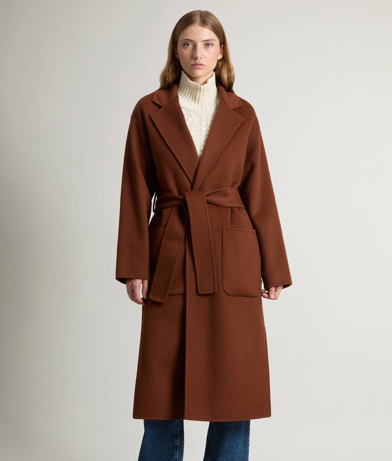 wool coats for extreme cold: woolrich virgin wool coat