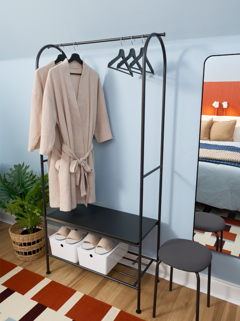 IKEA guest room makeover closet