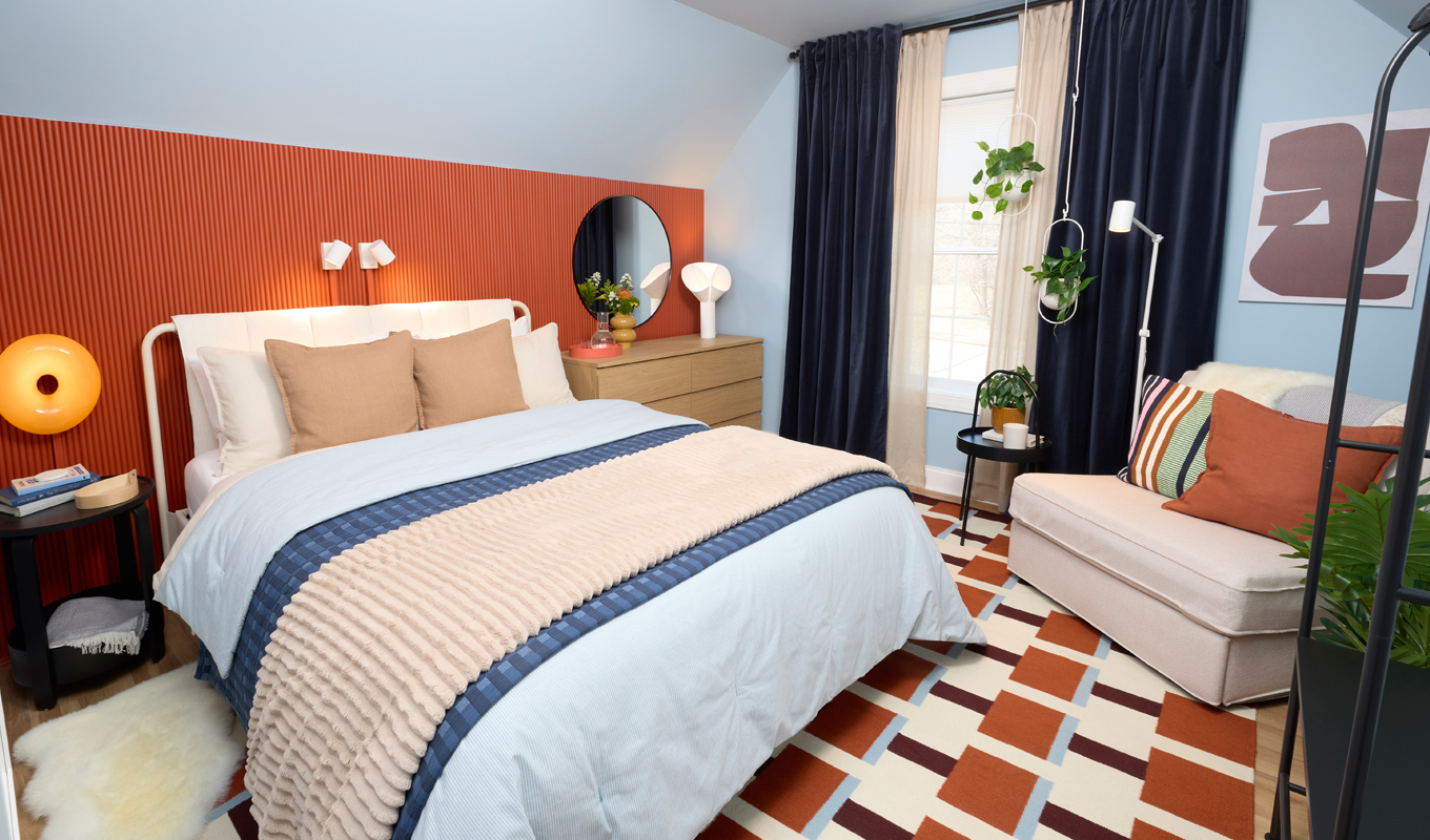 IKEA guest room makeover windows