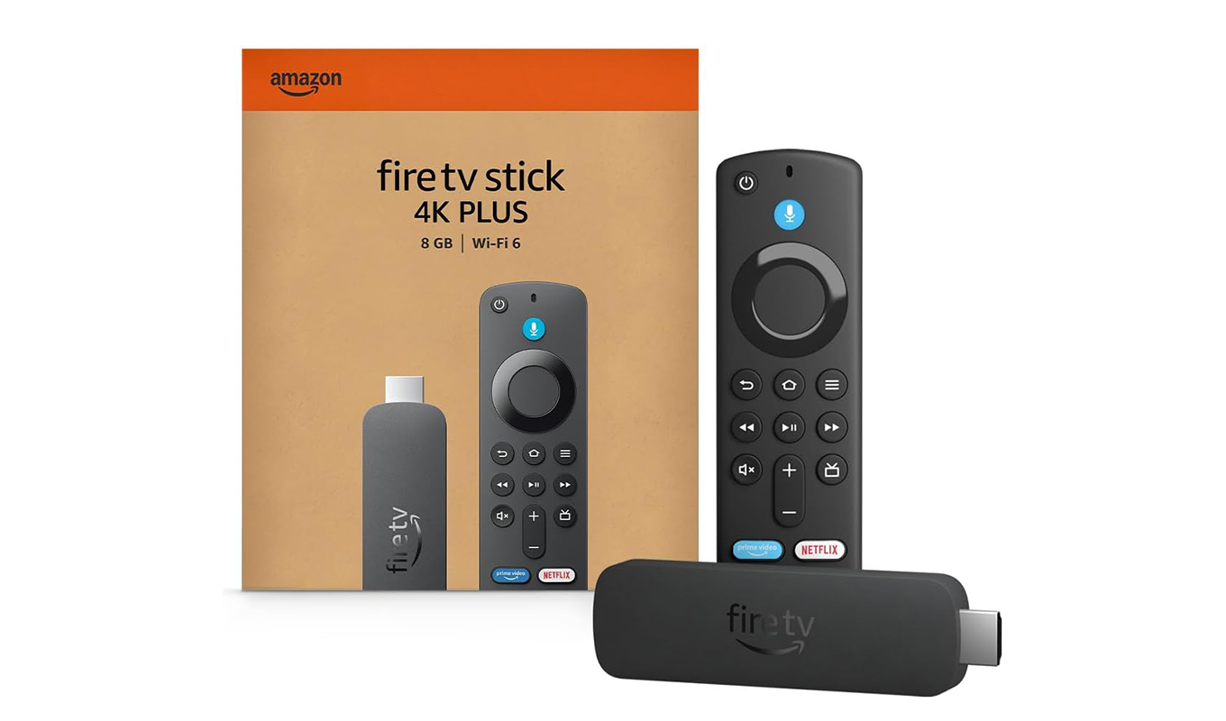 The Amazon Fire TV Stick 4K Plus.