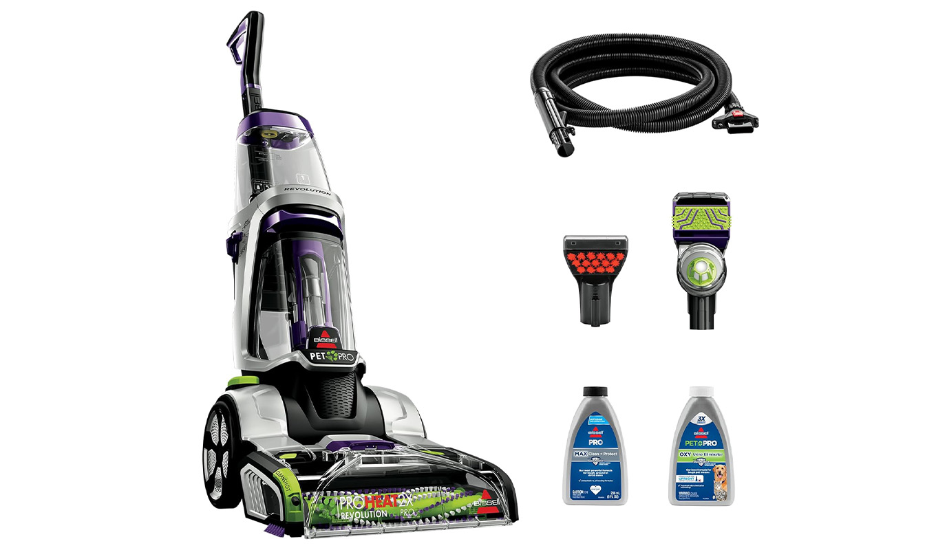 The Bissell ProHeat 2X Revolution Pet Pro Plus Cleaner.