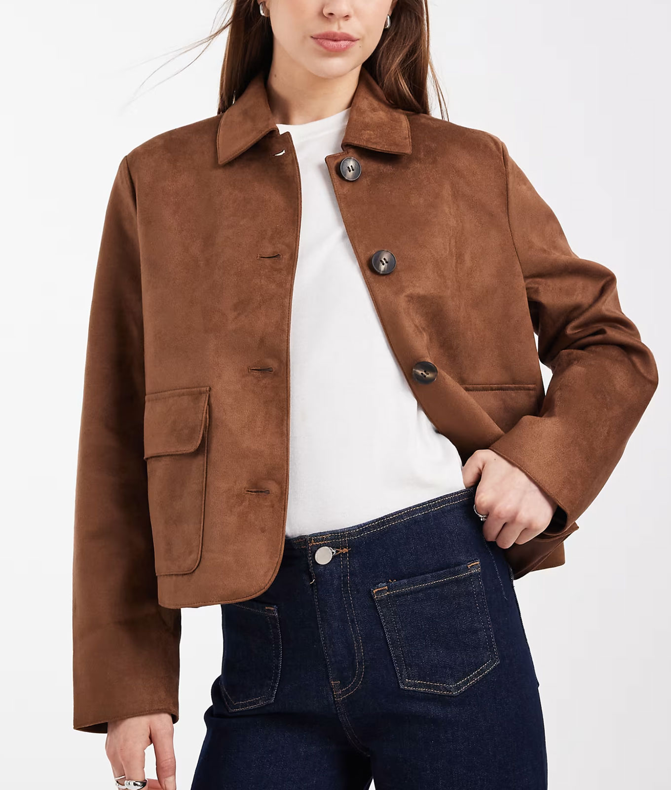 asos faux suede jacket