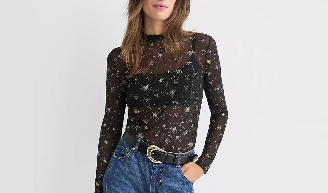 Eccentric Aunt Spring 2026: Loft Celestial Mesh Top