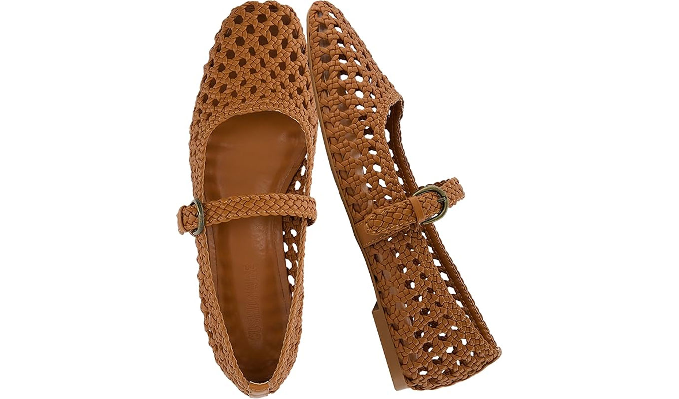 cushionaire woven flats