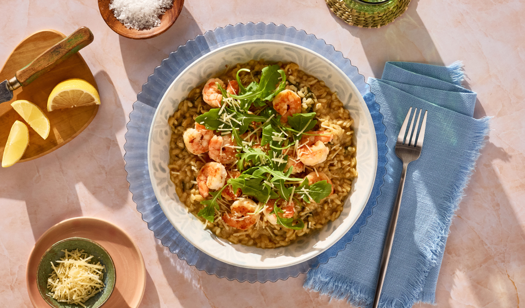 home chef risotto with shrimp