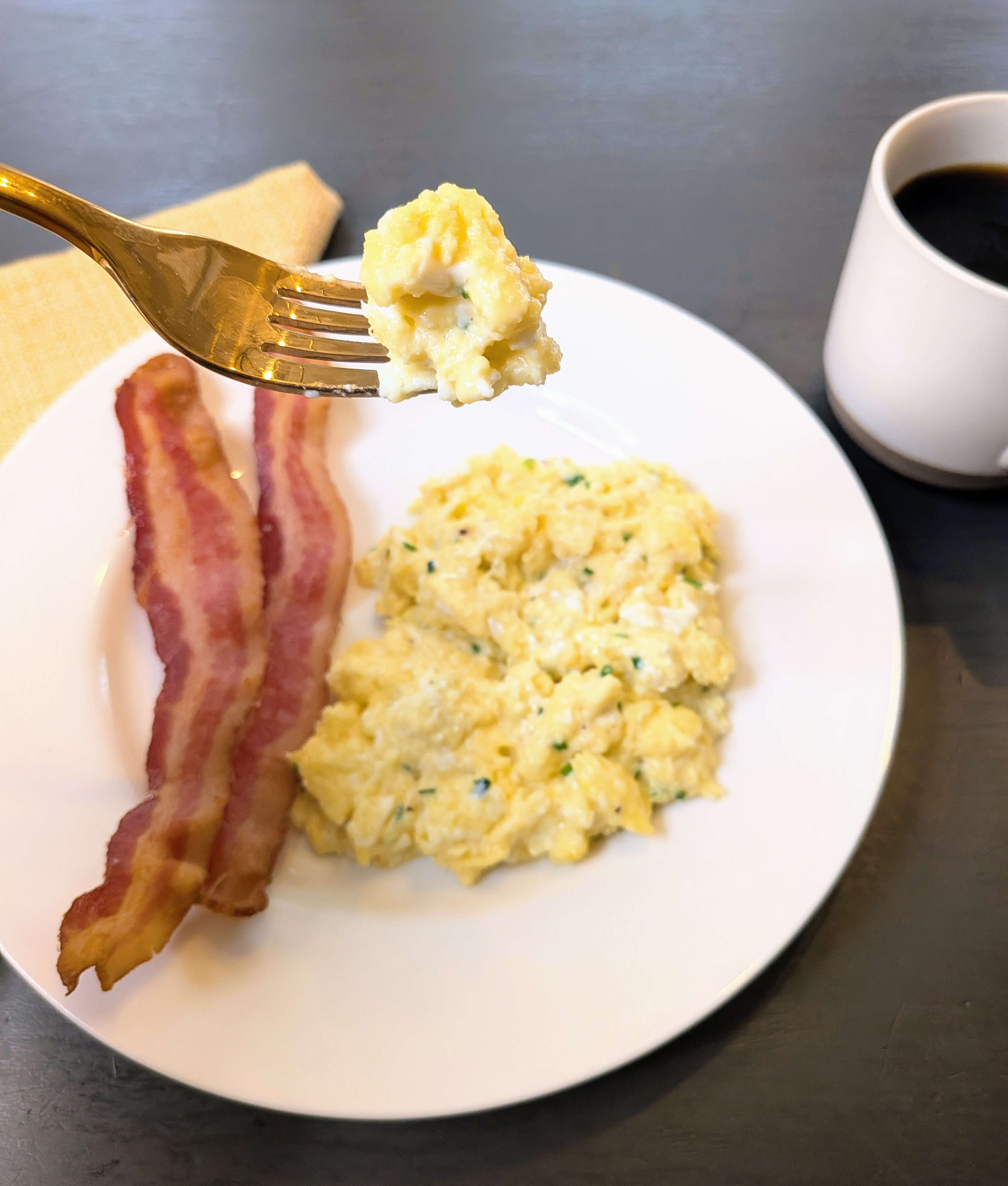 trying gordon ramsay's scrambled eggs