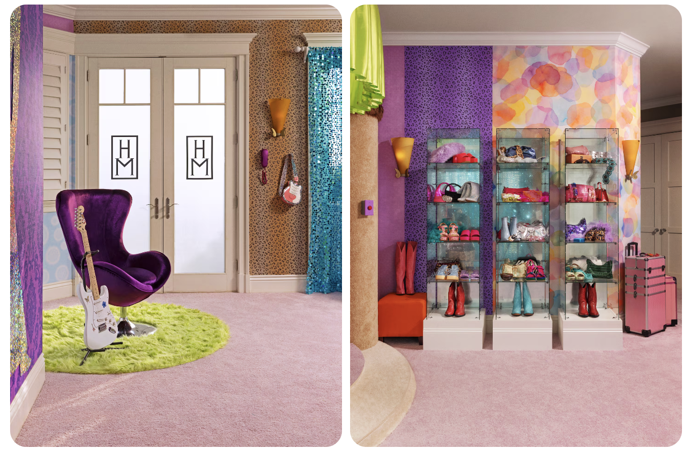 Hannah Montana Airbnb closet