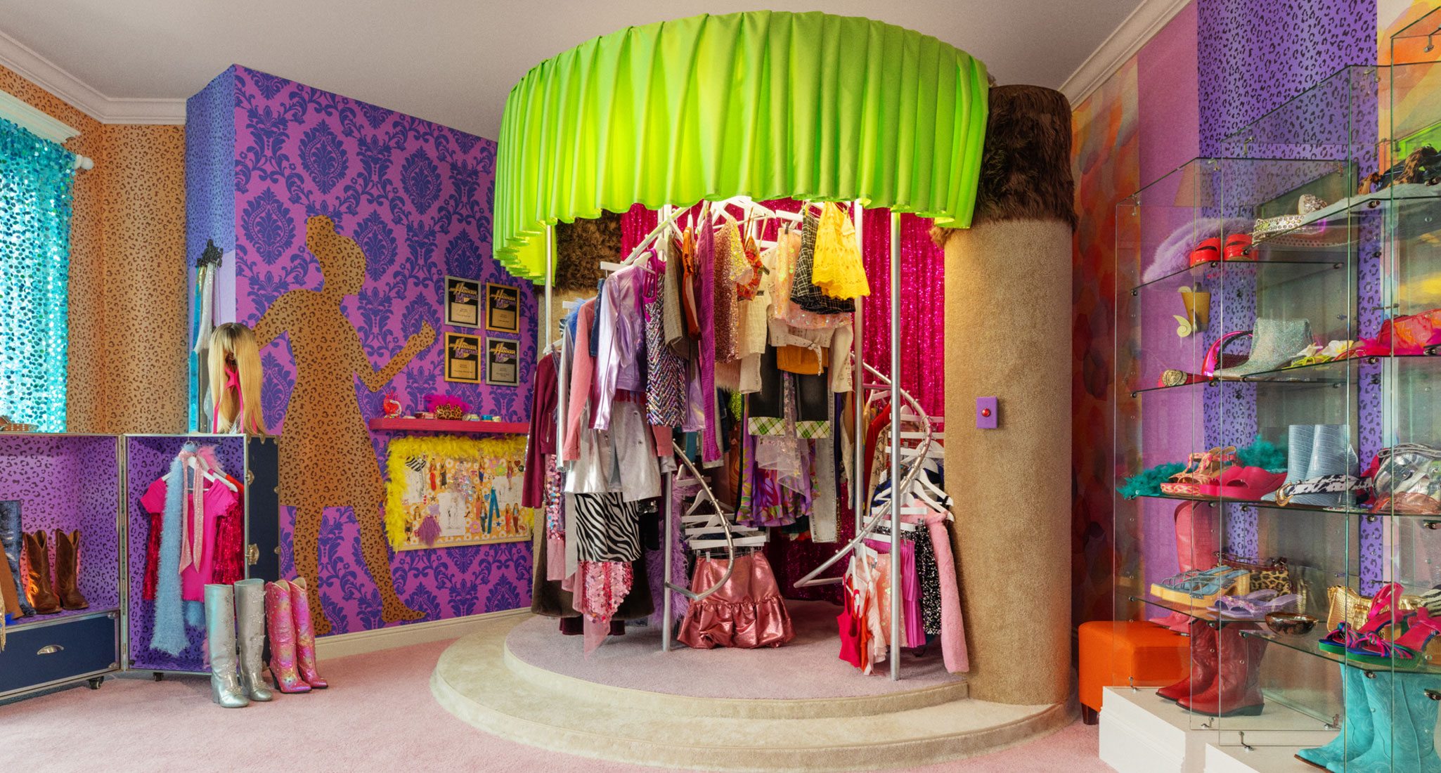 Hannah Montana Airbnb closet