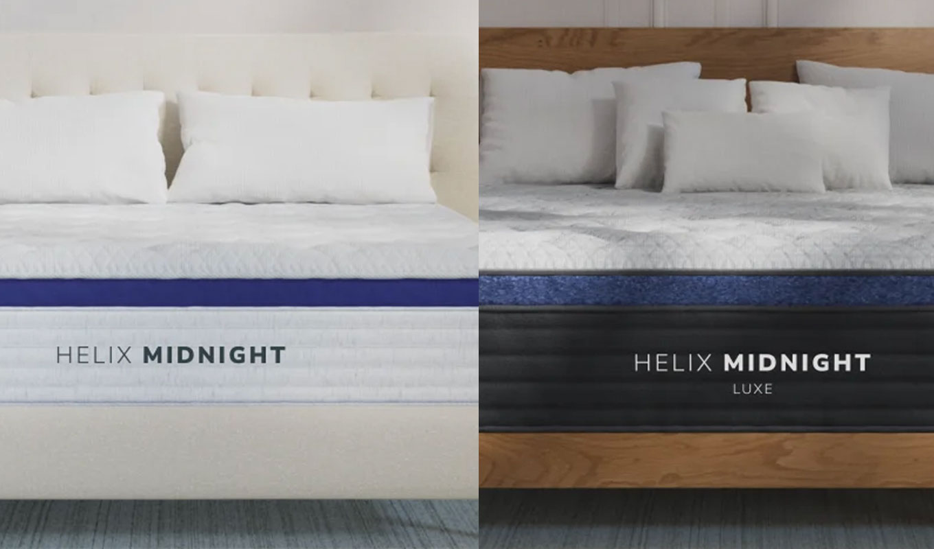 helix midnight vs midnight luxe mattress