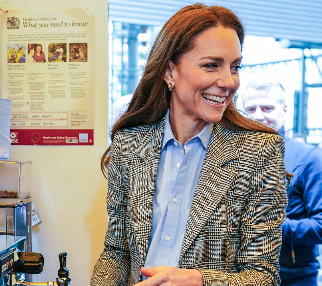 kate middleton channels princess diana baseball cap blazer