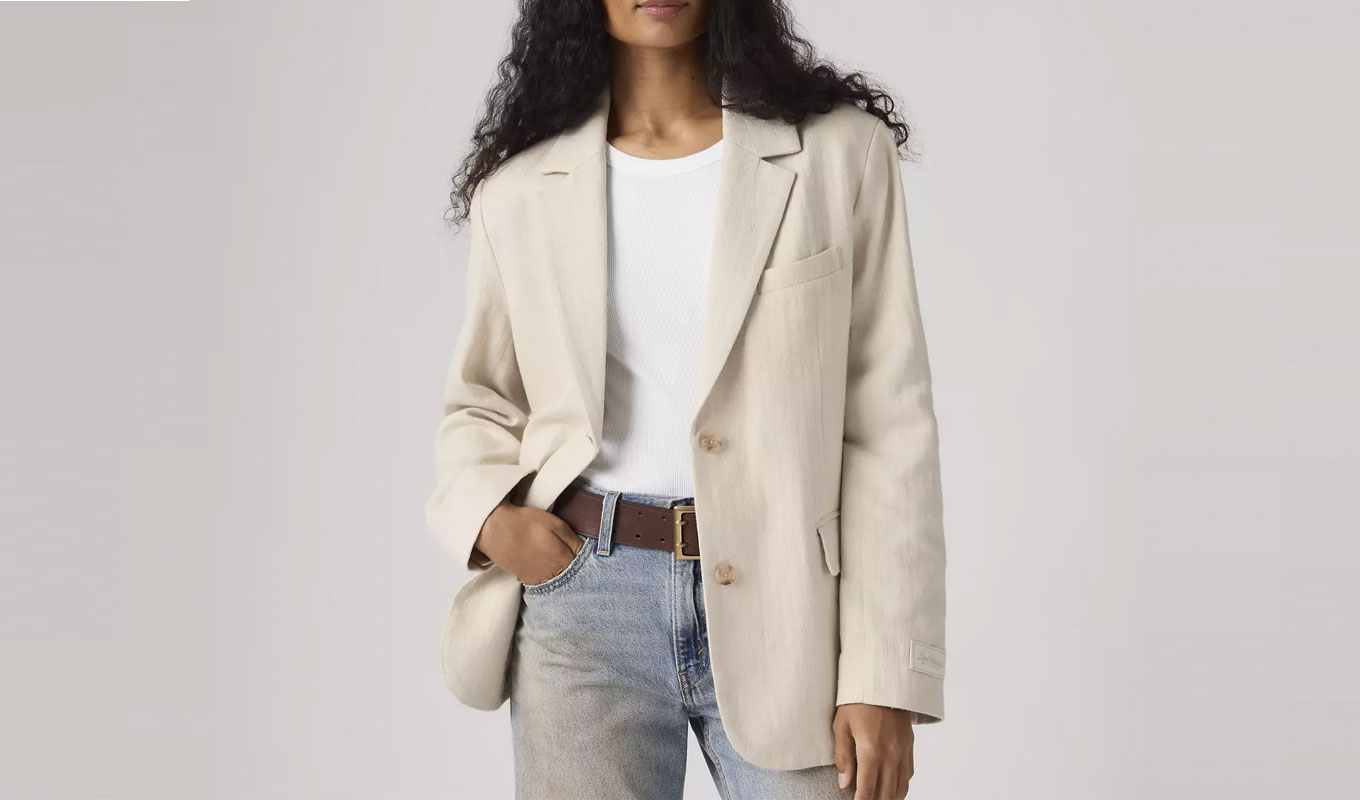 levis linen blazer