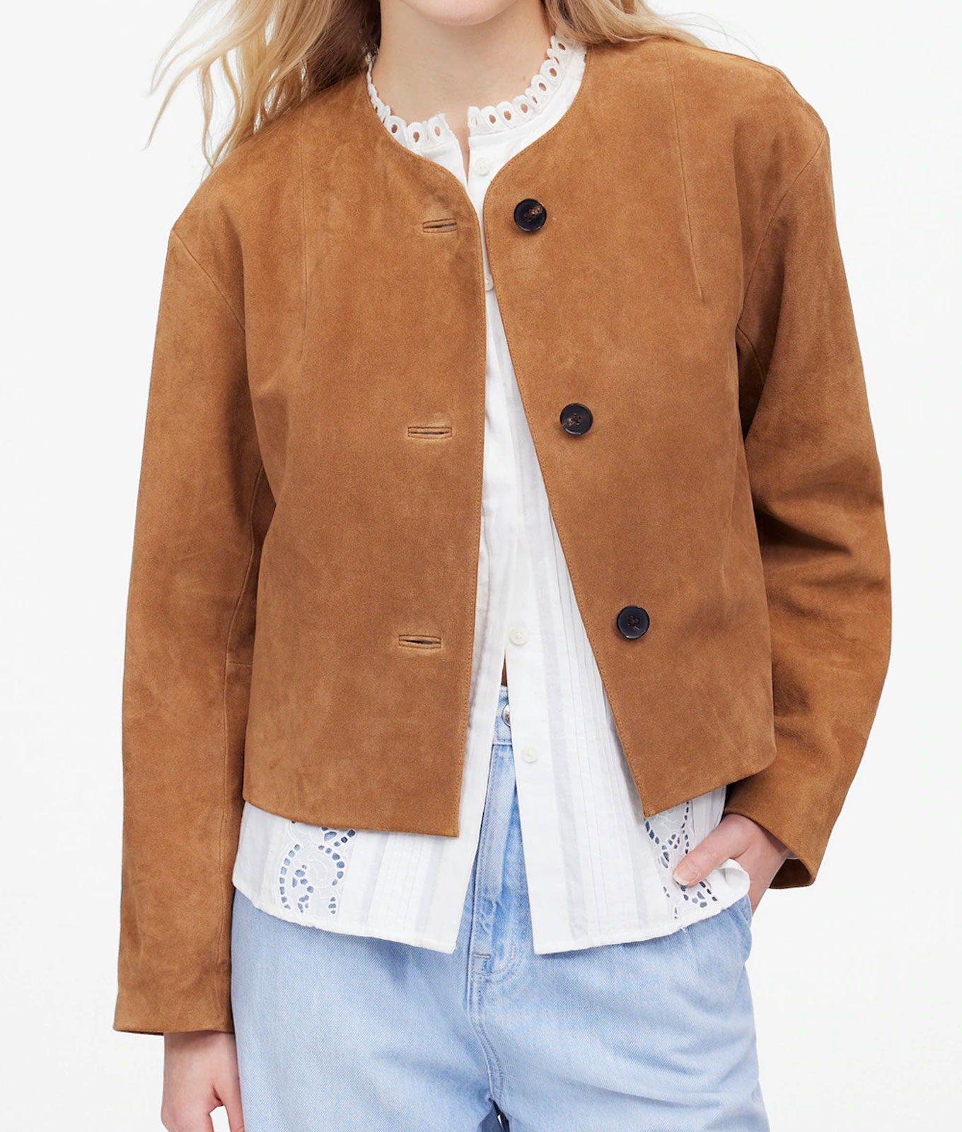 madewell suede jacket cardigan